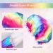 G2PLUS 2PCS Large Shower Cap for Long Hair - Colorful Hair Caps for Girls and Women - Reusable Bath Caps for Spa Home Use - Rainbow - Buy Online on SooperMarket.com