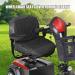 Wheelchairs Accessories Wheelchair Cover 39x20" Black Oxford Cloth Waterproof Mobility Scooter Cover with Four Elastic Wraps & Fastening Tapes for Electric Wheelchairs Mobility Scooter - Buy Online on SooperMarket.com