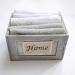 Brielle Home 6-Piece Washcloth Set in Wooden Crate - Grey & White - Buy Online on SooperMarket.com