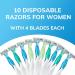 BIC Soleil Comfort Disposable Razors for Women - 10 Piece Set, Aloe Vera & Vitamin E, 4 Blades - Buy Online on SooperMarket.com