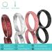 Zollen Silicone Wedding Rings for Women - Flower & Vine Collection 7 Pack - Black, Marble, Metallic Bordeaux, Pink - Size 7-7.5 (17.3mm) - Buy Online on SooperMarket.com