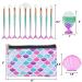 Mermaid Makeup Brush Set with Cosmetic Bag - 13 PC Beauty Tools and Sequins Case - Buy Online on SooperMarket.com