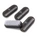 K-Pro Hand Nail Brush Hand Brush for Gel Nails - Plastic Black 4 Piece Set