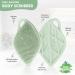 Sndyi Silicone Body Brush - Gentle Exfoliating Leaf-Shaped Shower Scrubber for Sensitive Skin | Foam-Forming Bristles in Firing Green Mint - Buy Online on SooperMarket.com
