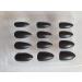 Fat-catz-copy-catz 24x Full Coverage Smooth Matte Stiletto pointed False Fake salon Nails Makeup (24x Matte Black Nails) - Buy Online on SooperMarket.com