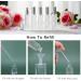 Yu Feng 12-Piece Taj Mahal Style Clear Glass Atomizer Spray Bottles - Refillable Perfume & Essential Oil Set with Funnel & Pipettes | International Shipping - Buy Online on SooperMarket.com