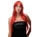 WIG ME UP - Wig red fire red long parting sexy long-haired straight Wig 70cm 3111-137