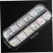 1PC Nail Art Glitter Flake Nail Art Foil Flake Nail Glitter Flakes Shining Holographic 12 Grids Nail Glitter Flake for Summer Nail Art Decoration - Buy Online on SooperMarket.com