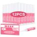 Nail Glue,MEKK Nail Glue for Acrylic Nails,Long Lasting Professional Nail Tip Glue for Press on Nails,Super Bond for Acrylic Nails Adhesive Nail Glue for False Nail Tips 0.07OZ/PCS(12PCS) A-Pink