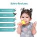 Baby Fruit Feeder Pacifier (2 Pack) for Toddler | BPA Free Silicone Teether | Soothing Gum Relief | Infant Teething Toy with Various Nipple Sizes - Buy Online on SooperMarket.com
