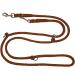 Buy Adjustable Dog Linen for Large Dogs up to 80kg | Double-Line Jumbo Exercise Guide - 3.50m Brown | 17 Fabrics Available - Durable & Stable - Buy Online on SooperMarket.com