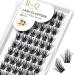 Cluster Lashes D Curl 10mm 72 Clusters B&Q Lash Clusters Individual Lashes Volume Eyelash Clusters DIY Lash Extensions Soft Wispy Cluster Eyelash Extensions DIY at Home (B28 D-10mm) D-10 mm B 28