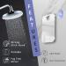Original Anti-Fog Shower Mirror - Shatterproof Portable Travel Mirror with Hooks - Buy Online on SooperMarket.com