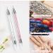 2 Pieces Nail Rhinestone Picker Dotting Pen Dual-ended Rhinestone Gems Crystals Studs Picker Nail Dotting Pen Wax Tip Pencil Pick up Applicator for DIY Nail Art (Pink White) - Buy Online on SooperMarket.com