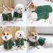 Pejoye XL Green Dog Drying Coat - Fast Absorbent Microfibre Bath Robe Towel for Pets - Buy Online on SooperMarket.com