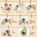 Cindeer 10 Pcs Glow in The Dark Food Series Punch Needle Embroidery Magnet Set with Patterns and Tools - Buy Online on SooperMarket.com