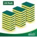 24 Count Heavy Duty Scrub Sponges for Kitchen Household Cleaning - Small Dish Sponges 3.5x2.1x0.9 - Buy Online on SooperMarket.com