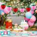 KAYNO 16 Pieces 6 Inch Strawberry Honeycomb Ball Tissue Paper Strawberry Ball Paper Strawberry Decoration for Strawberry Themed Birthday Party (Pink Red) - Buy Online on SooperMarket.com