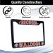Georgia Bulldogs License Plate Frame Cover Black Slim Design 12.25 x 6.25 | EliteAuto3K Perfect Gift for Sports Fans - Buy Online on SooperMarket.com