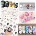 PHOGARY Cat Nail Stickers - 8 Sheets Nail Art Decals for Women & Girls | Perfect for False Nails & Manicure Gifts - International Shipping Available - Buy Online on SooperMarket.com