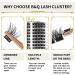 D-MIX B23 Cluster Lashes 72 Clusters - Natural DIY Soft Fluffy Eyelash Extensions | D Curl Individual Lash Clusters for Professional Results - Buy Online on SooperMarket.com