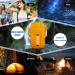 USB Rechargeable Windproof Arc Lighter Waterproof - Dual Arc Plasma Lighter with Emergency Whistle for Outdoor Adventure - Camping Gadgets (Orange) - Buy Online on SooperMarket.com