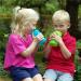 Smilo Sippy Cup 2 Pack for Toddlers (1+ years) - Spill Proof, Fold-Away Silicone Spout - 8.5 oz Capacity - BPA-Free - Made in USA - Aqua & Green/Blue - 2 Pack - Buy Online on SooperMarket.com