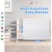 Miracle Baby Muslin Swaddle Blanket 115x150cm - Grey Stars - Cotton Summer Layer - For Boys and Girls - Buy Online on SooperMarket.com