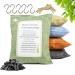 Bamboo Activated Charcoal Air Purifying Bags 5x200g Charcoal Odor Absorber Car and Home Air Fresheners Moisture Absorbers Shoe Deodorizer Pet Odor Eliminator