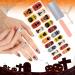 Kalolary Halloween Gel Nail Polish Stickers 20PCS Nail Adhesive Wrap Full Wraps Gel Nail Strips with Nail File and Stick for Halloween Nail Art Decor (UV/LED Lamp Required)