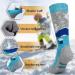 Merino Wool Kids Ski Socks - Warm Thermal Knee-high Snowboard Socks (2 Pairs) - Grey Blue - Boys Girls Toddler - Small - Buy Online on SooperMarket.com