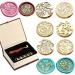 JUPPE 6pcs Flower Wax Seal Stamp Set  Cherry Blossom Rose Bell Orchid Branches Tulip Various Flowers Sealing Wax Stamp Wedding Invitation Birthday Party Sealing Stamp (Flower-7)