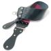 G.B.S Ultra Wide Straight Razor Strop Handmade Barber Leather Razor Strop for Sharpening Razor & Tools Dual Sharpening Strap in Black and Maroon with Fine Edges blade 3" x 26" for Men
