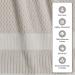 Trinity Collection 100% Cotton Hand Towel 6 Pack | Super Soft & Absorbent 16x28 | Textured Durable Cotton | Quiet Grey - Buy Online on SooperMarket.com