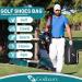 Golkcurx Golf Shoe Bag for Travel - Zippered Sport Shoe Carrier with Accessory Pockets (Black) - Buy Online on SooperMarket.com