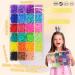 WIVOWI 5800+ Loom Bands Bracelets Making Kit - 24 Colors Premium Quality Rubber Bands Refill Kit for Kids DIY Gift - Buy Online on SooperMarket.com