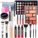 All in one Makeup Set Full Makeup Kit with Makeup Bag Portable 40Color Eyeshadow Palette Face Primer Foundation Make up Concealer Eyeliner Stamp Mascara Lip Gloss Make-up Set Travel