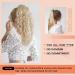 PORSMEER Ponytail Extension Claw Clip Ponytail Hair Extensions Blonde highlights Natural Looking Long Curly Wavy Multi Layered Fluffy Synthetic Hairpiece for Women Girls Daily Wear or Party 18inch Ash Blonde with Highlights - Buy Online on SooperMarket.com