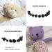 800PCS Safety Eyes & Noses for Amigurumi - 2 Boxes, Black Plastic Craft Doll Eyes with Washers for Crochet Stuffed Animals, Assorted Sizes - Includes Size Chart - Buy Online on SooperMarket.com