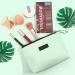 Small Cosmetic Pocket for Women | Waterproof PU Leather Makeup Bag - Cute Versatile Travel Organizer (Green) - Buy Online on SooperMarket.com