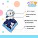 Bubby Boo Blue Lion Stuffed Animal Security Blanket with Rattle Head - Soft Snuggle Toy for Baby Gift - Soothing Plush Lovey - Buy Online on SooperMarket.com