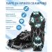 Roohiseng Ice Cleats Crampons - 24 Stainless Steel Spikes - Anti-Slip Traction for Boots & Shoes - Ideal for Hiking, Fishing, Walking, Climbing - Men & Women - Large Size - Buy Online on SooperMarket.com