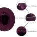 Gossifan Wine Red Fedora Hat with Chain Belt Buckle - Size 7 1/8-7 1/4 - Buy Online on SooperMarket.com