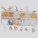 Mylee Crown Jewels Nail Art Kit 12-Piece Set + 5 in 1 Clear Builder Gel Silver & Gold Decorations Metal Rhinestones Studs for Gel Acrylic & Natural Nails Curving Tool Professional & Beginner - Buy Online on SooperMarket.com
