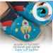 Soft Sole Leather Baby Shoes for 12-18 Months - Spaceship Design for Boys and Girls - Buy Online on SooperMarket.com