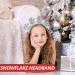 Christmas Snowflake Headbands Glitter Tinsel Headbands Sparkling Christmas Hair Hoop Headpiece Xmas Holiday Favors for Women Costume Pink - Buy Online on SooperMarket.com