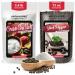 Aromasong Organic Coarse Sea Salt (2.43 LB.) with Black Peppercorn (12 OZ) Grinder, Mill Refill Combo Set for Cooking & Baking - Bulk Resealable Bag