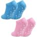 Jinlaili 2 pairs of moisturizing gel socks moisturizing gel socks with vitamin and oil infused moisture socks gel spa socks for repair and softening dry skin (a)