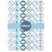 48 PRECUT Its A Boy Mix Edible Mini Cupcake Toppers Baby Shower Birth Edible Mini Cupcake Toppers - Premium Thickness SWEETENED Vanilla - Wafer Card disc Cake Decorations 48 UNCUT