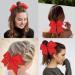 Whales Red Hair Loops - 2-Piece Big Ripband Elastic Hair Bands | Cheer Bows & Ponytail Holders for Girls & Toddlers - Buy Online on SooperMarket.com